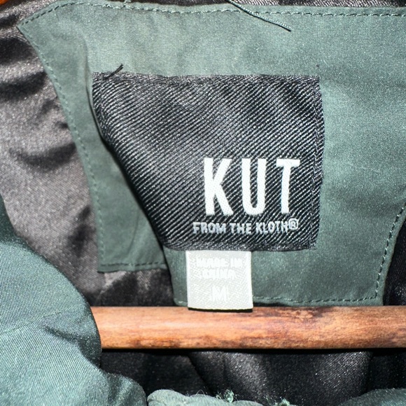 Olive Green Quilted Women's Jacket - Picture 3 of 4